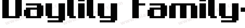 Daylily family字体转换